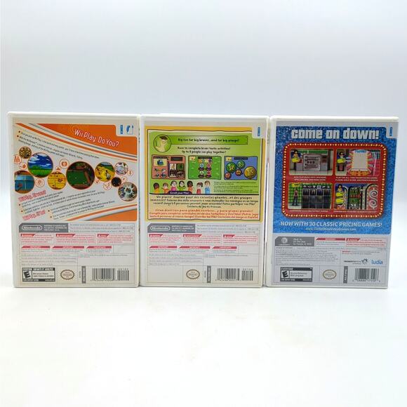3 Nintendo Wii Game Lot Price is Right Big Brain Academy Wii Play - Picture 2 of 5